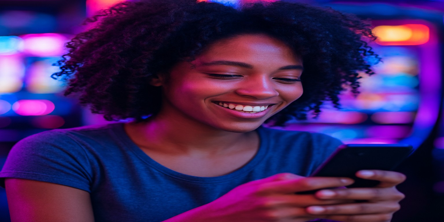 bd999 অ্যাপটি ব্যবহার করছেন একজন নারী